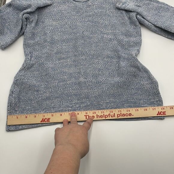 Blue 100% cotton Croft and barrow sweater - Picture 5 of 10